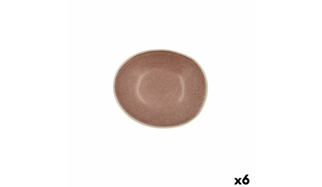 Bowl Bidasoa Gio 15 x 12,5 x 4 cm Ceramic Brown (6 Units)