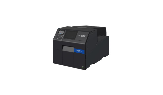 Epson ColorWorks CW-C6000Ae, matte black ink, cutter, disp., USB, Ethernet, black