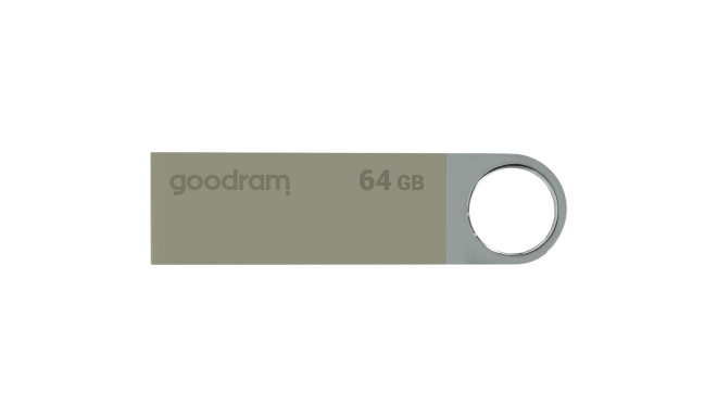 Goodram mälupulk UUN2 USB 2.0 64GB, hõbedane