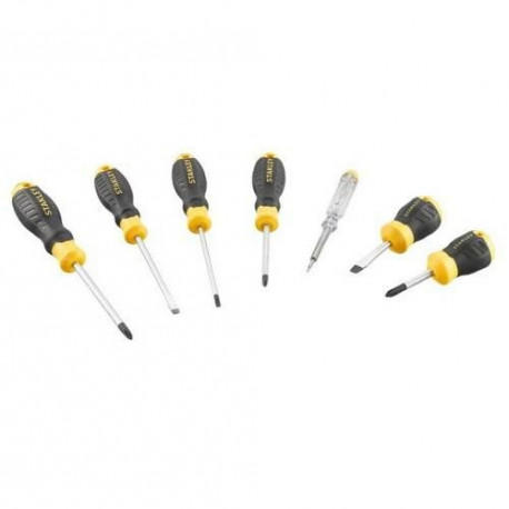ST. SCREWDRIVERS 7 pcs. C/GRIP (3PŁ+3PH+VOLTAGE TESTER)