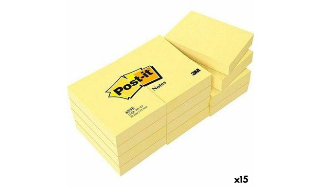 Piezīmju Bloku Post-it 38 x 51 mm Dzeltens (15 gb.)