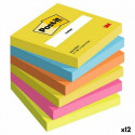 Piezīmju Bloku Post-it 76 x 76 mm Daudzkrāsains 100 Loksnes (12 gb.)