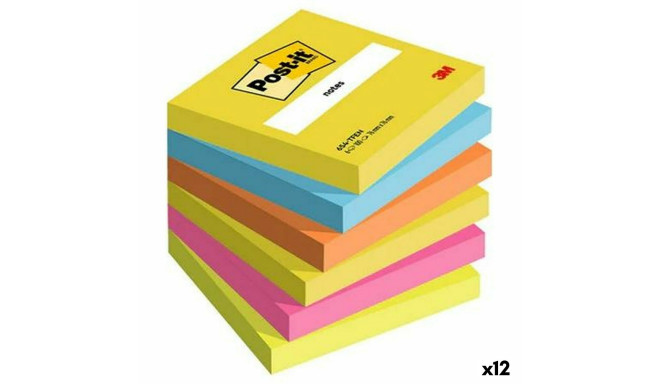 Märkmik Post-it 76 x 76 mm Mitmevärviline 100 Lehed (12 Ühikut)