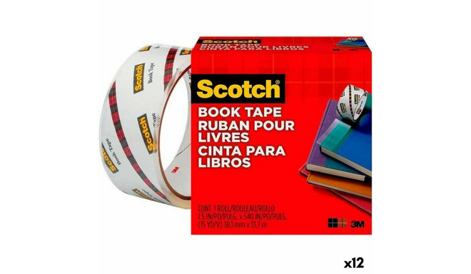 Adhesive Tape Scotch 38,1 mm x 13,7 m Transparent polypropylene (12 Units)