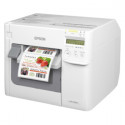 Epson ColorWorks C3500, cutter, disp., USB, Ethernet, NiceLabel, white (C31CD54012CD)
