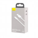 Baseus cable Simple Wisdom USB - USB-C 1,5 m 5A white 2 pcs