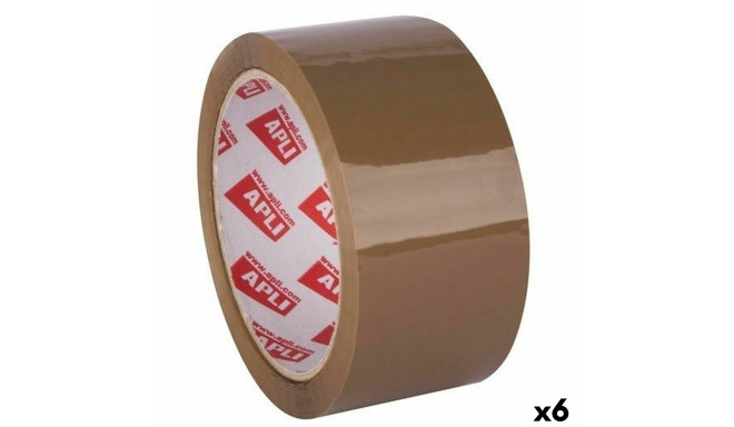 Adhesive Tape Apli Brown 48 mm x 66 m (6 Units)