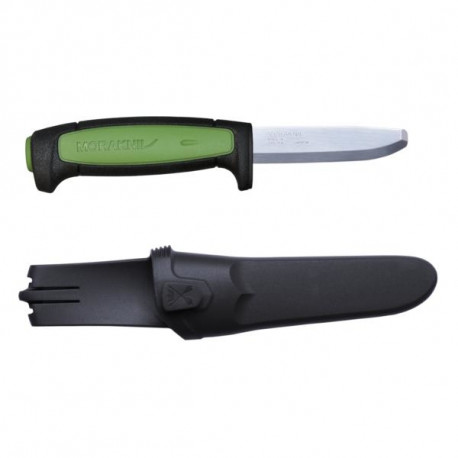 Morakniv Pro Safe Craft Knife – 2.0mm Tipless Carbon Steel Blade, Friction Grip, Green