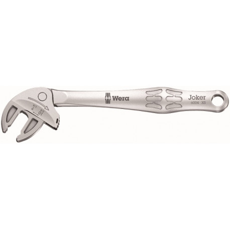 Wera 6004 Joker L Self-Setting Spanner – 16–19 mm, Ratcheting Action, 30° Return Angle, 224 mm Lengt