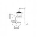 Washbasin Siphon Mirtak PVC