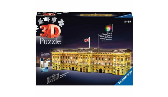 3D Puzle Ravensburger Buckingham Palace Illuminated 216 Daudzums (216 Daudzums)