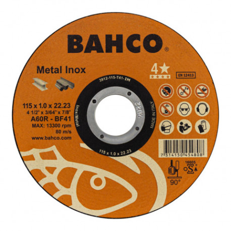 Cutting disc A46R INOX+Fe T41 125x1.0x22.23mm (25pcs)