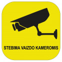 STICKER SURVEILLANCE CAMERA 125X125MM