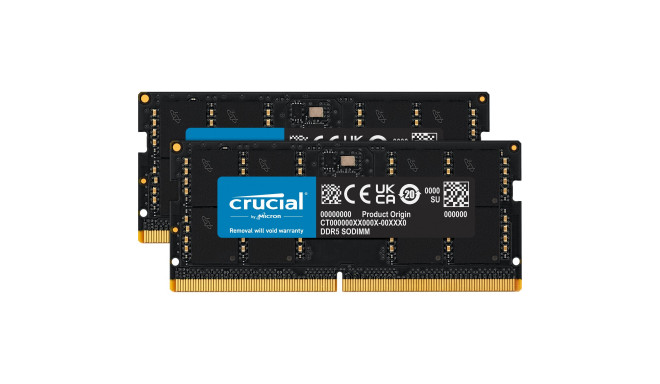 Crucial RAM DDR5-5200 Kit 64GB 2x32GB SODIMM CL42 (16Gbit)
