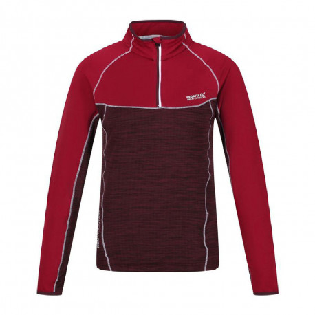Fliisvooder Regatta Hepley Lightweight Half-Zip Tumepunane - 14