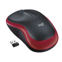 Logitech Mouse M185 Wireless, No, Red, Yes, Wireless connection