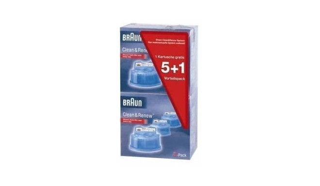 Braun cleaning cartridges CCR 5+1 Clean&Renew