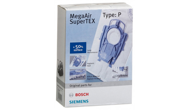 Siemens dust bag (4 + 1) type P VZ41AFP - MegaAir SuperTEX for VS08