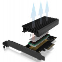 ICY BOX IB-PCI214M2-HSL, adapter (black)