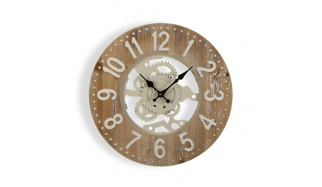 Wall Clock Versa 40 x 4,5 x 40 cm Metal MDF Wood