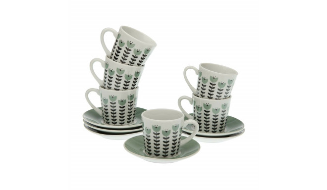 Set of 6 Cups with Plate Versa Erna Porcelain