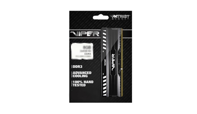 Patriot Memory 8GB C3-12800 mälumoodul 2 x 4 GB DDR3 1600 MHz