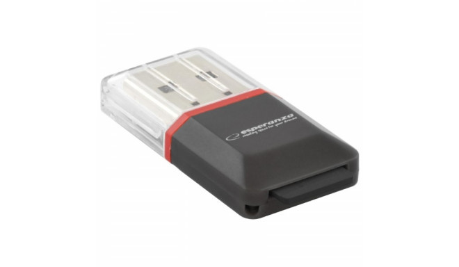 Esperanza EA134K card reader Black,Silver,Transparent USB 2.0