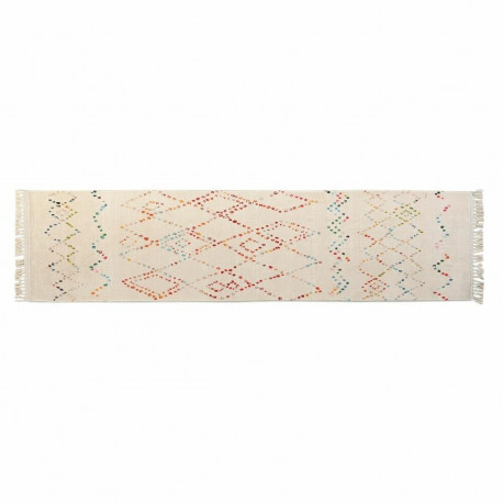 Carpet DKD Home Decor 60 x 240 x 0,7 cm Polyester Multicolour Rhombus