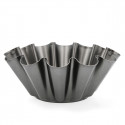 Flan Mould Quid Sweet Grey Black 23 x 9 cm (12 Units)