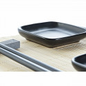 Sushi Set DKD Home Decor 27,8 x 17,8 x 3 cm Natural Black Stoneware Oriental (27,8 x 17,8 x 3 cm)