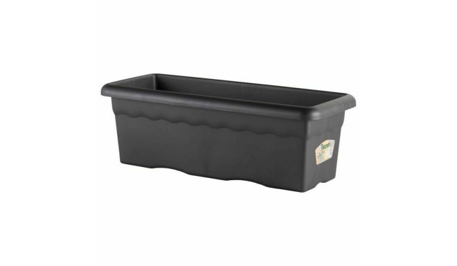 Банка Plastiken Planter 80 x 26 cm Прямоугольный Антрацитный