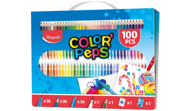 Joonistuskomplekt Maped ColorPeps 100tk