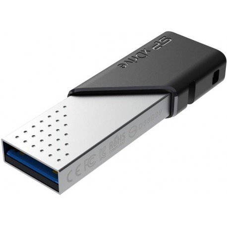 Silicon Power zibatmiņa 32GB xDrive Z50 USB-Lightning, melna/sudrabota