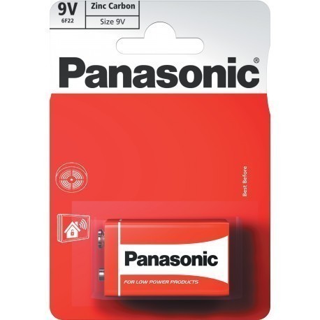 Panasonic baterija 6F22RZ/1B 9V