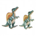 Fluffy toy Dinosaur Crest Green Acrylic (72 cm) (72 cm)