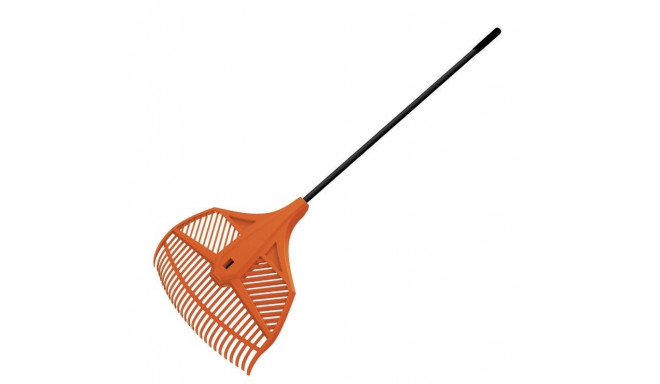 26-Tine flexible poly leaf rake with steel handle 142cm Truper®