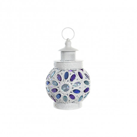Galda lampa DKD Home Decor Metāls Balts Daudzkrāsains 220 V 50 W 19 x 19 x 33 cm