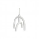 Kandelaaber DKD Home Decor Scandi 21,5 x 21,5 x 23 cm Valge Vaik