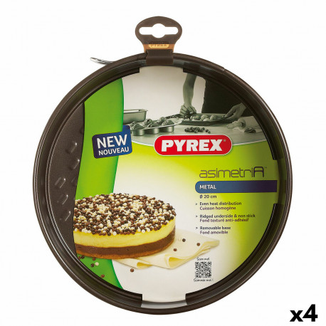 Ahjuvorm Pyrex Asimetria Ringjas Metall 4 Ühikut 20 cm