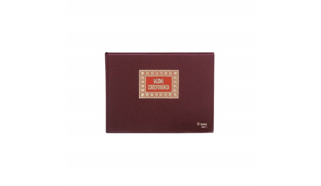 Kirjavahetuse register DOHE 09911 A4 Burgundiapunane 100 Lehed