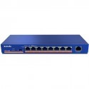 9-Port 10/100Mbps Desktop Switch Unmanaged with 8-port PoE, IEEE802.3af /IEEE802.3at