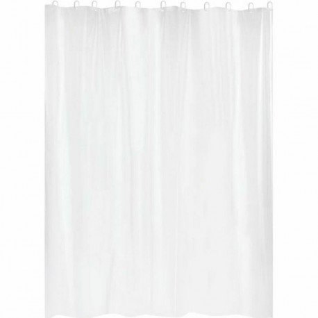 Shower Curtain Gelco White PVC PEVA 180 x 200 cm