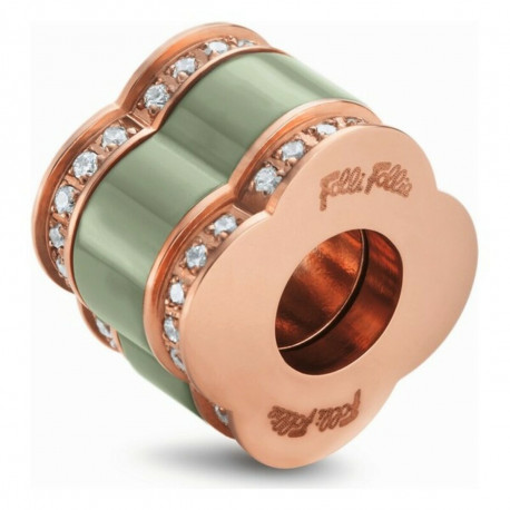 Naiste Pärlid Folli Follie 3P16T003REC Roheline (1 cm)