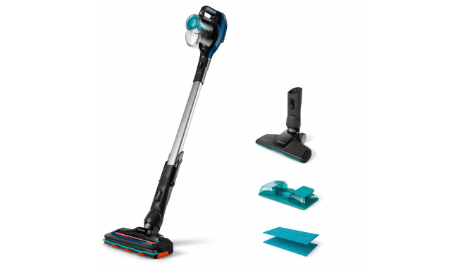 Philips juhtmevaba varstolmuimeja pesufunktsiooniga FC6719/01 sinine/must, tööaeg kuni 50 min, 21.6 