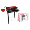 Charcoal Barbecue with Stand Algon Black Red (52 x 37 x 71,5 cm) Enamelled Steel