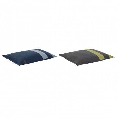 Koera voodi DKD Home Decor 90 x 10 x 70 cm 90 x 70 x 10 cm Hall Sinine 2 Ühikut