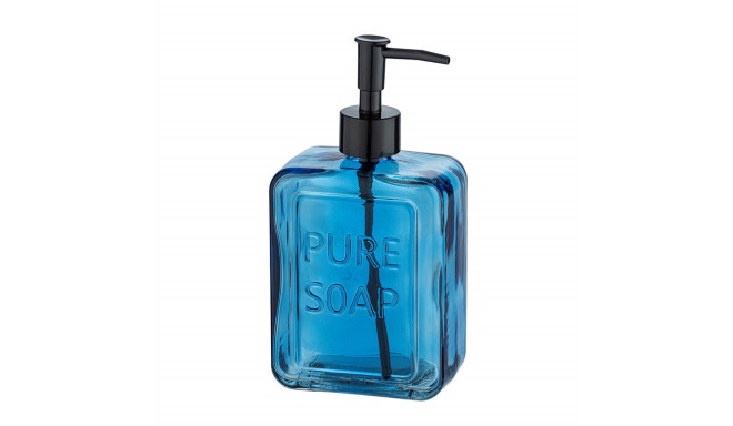 Soap Dispenser Wenko Pure Soap 550 ml Blue Glass