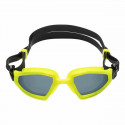 Adult Swimming Goggles Aqua Sphere Kayenne Pro Dark Black Yellow