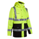 4 In 1 High Visibility Parka North Ways Wellington 2277 Neon Yellow, size XL