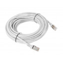 Patchcord UTP Lanberg PCU6-10CC-1000-S (RJ45 - RJ45 ; 10m; U/UTP; 6; gray color)